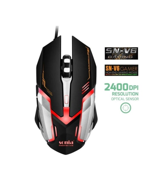 Sonia SN-V6 Kablolu Gaming Oyuncu Mouse 2400 DPI